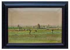 Giuseppe Pessina, Paesaggio con covoni