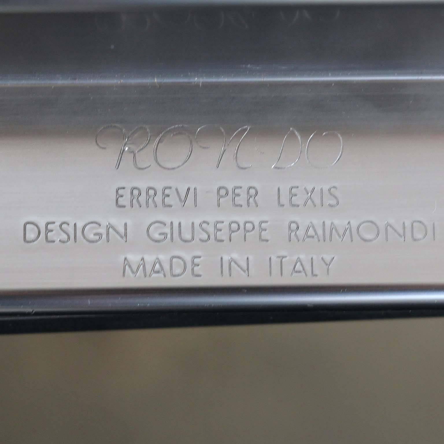 Giuseppe Raimondi Design Moderne Würfelstühle aus Aluminium im Angebot 3