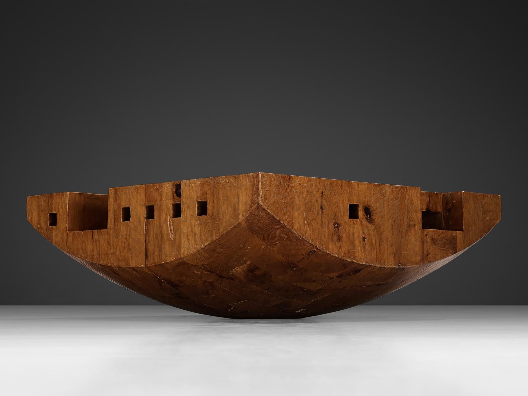 Giuseppe Rivadossi 'Bloco Galla' Coffee Table in Pine For Sale 3