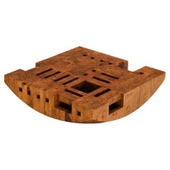 Mesa baja "Bloco Galla" de pino Giuseppe Rivadossi