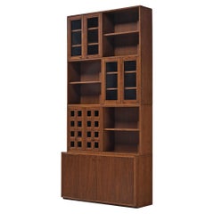 Retro Giuseppe Rivadossi Bookcase in Oak 