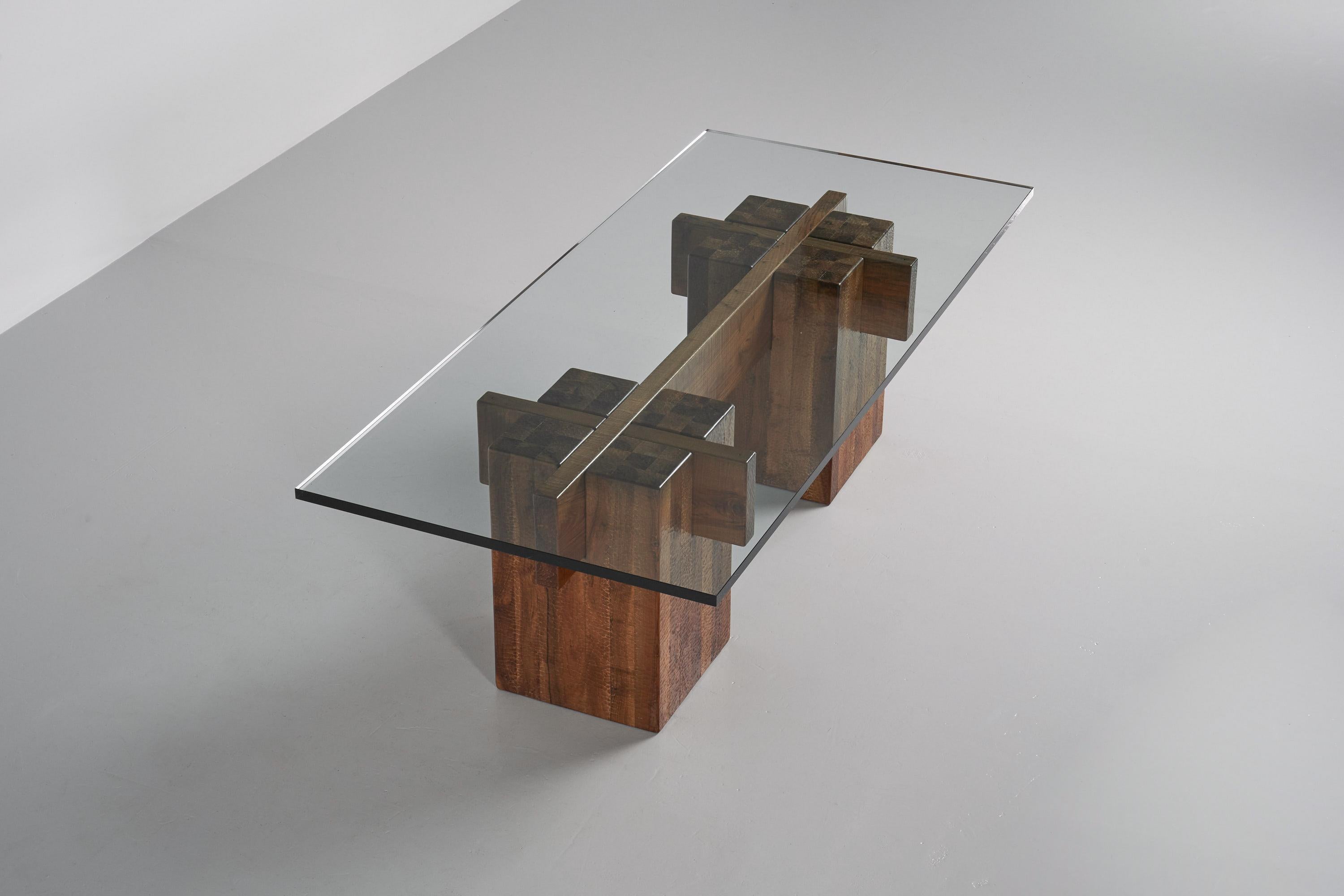 Giuseppe Rivadossi Brutalist Dining Table, Italy, 1979 4