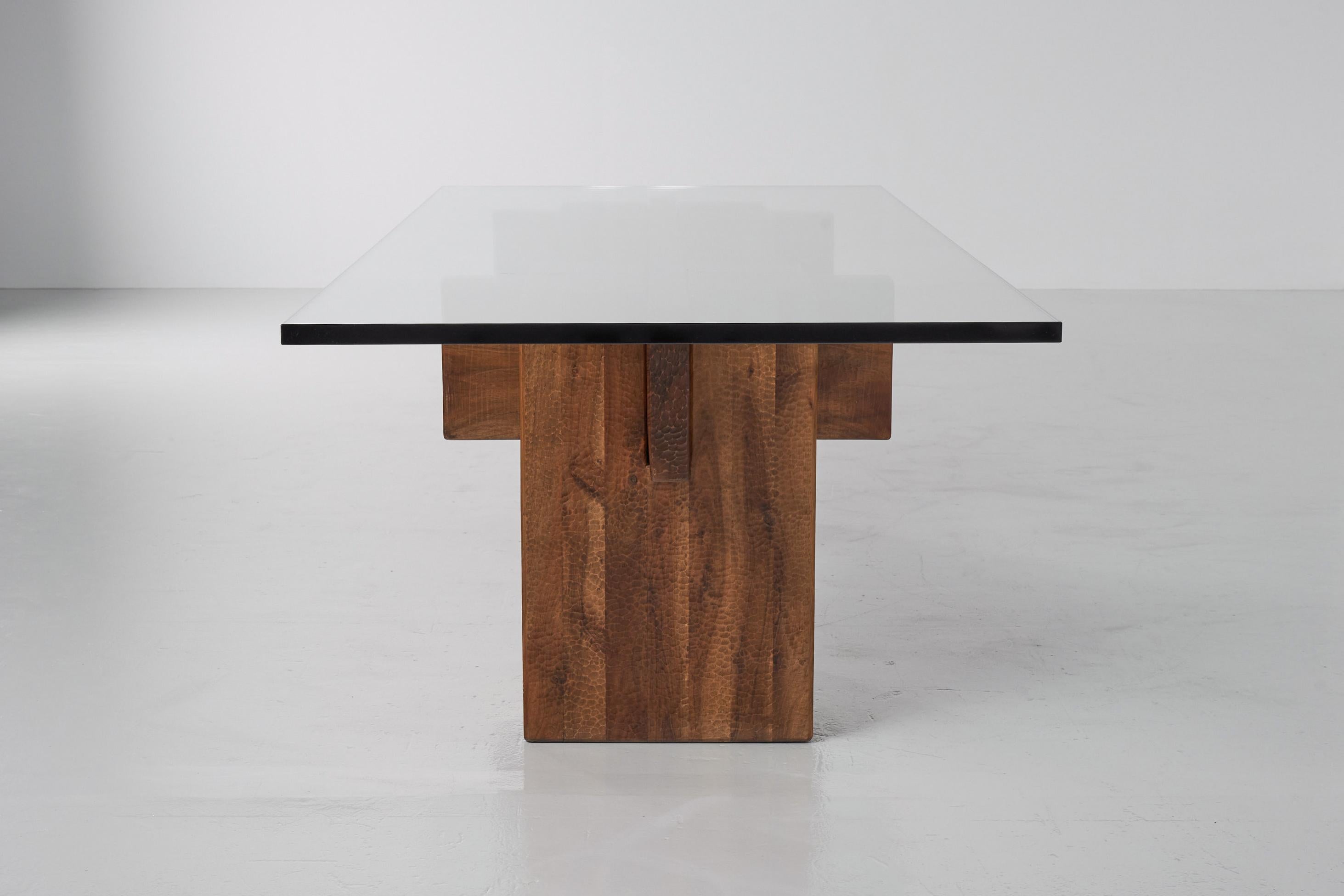 Giuseppe Rivadossi Brutalist Dining Table, Italy, 1979 1