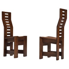 Giuseppe Rivadossi 'Castello' Dining Chairs in Walnut