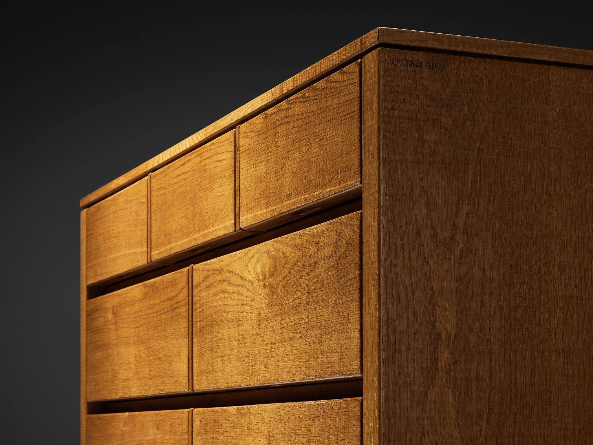 Mid-Century Modern Giuseppe Rivadossi Chest of Drawers in Chestnut
