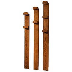 Giuseppe Rivadossi Coat Rack Elements in Oak