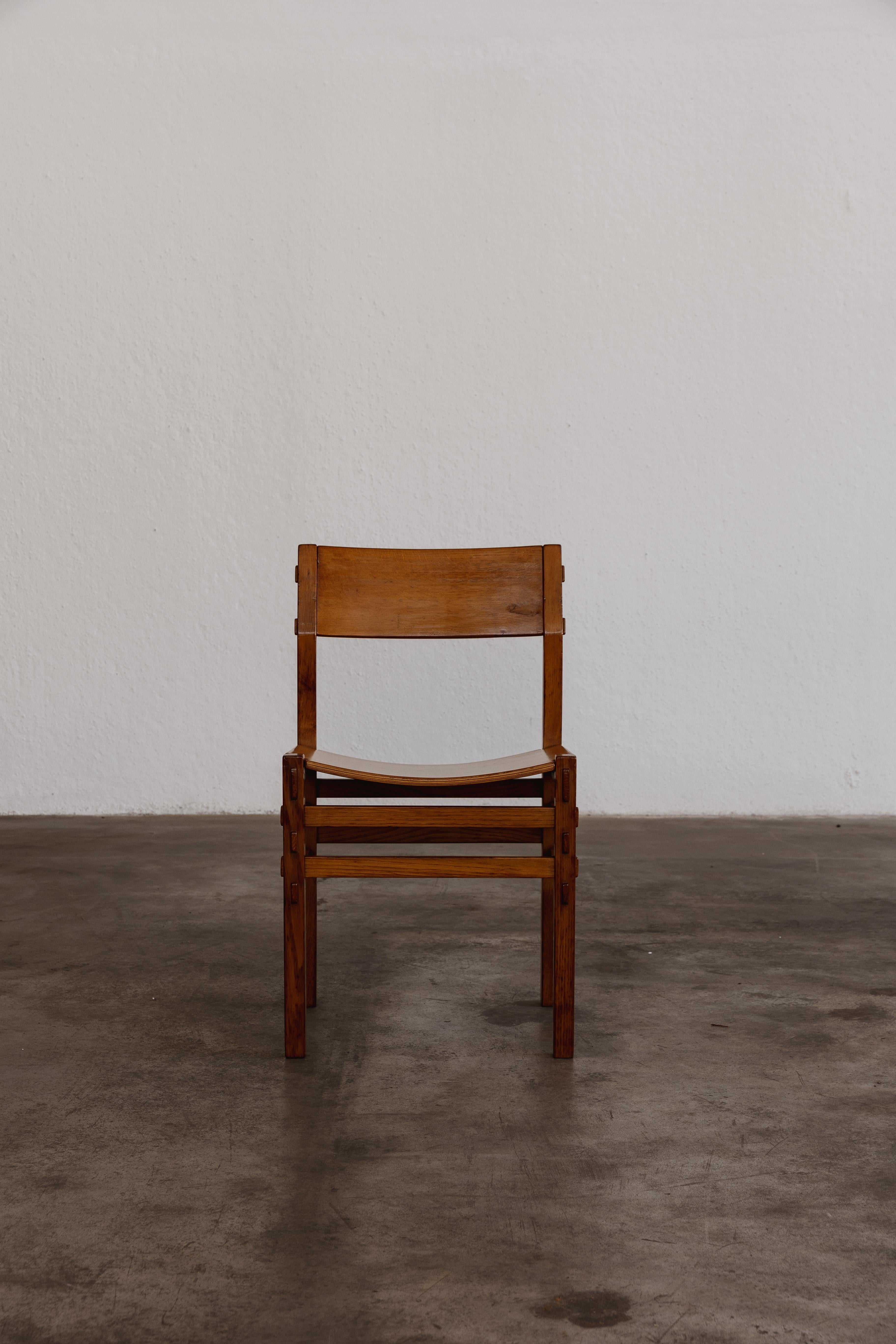 Fin du 20e siècle Chaise de salle à manger Giuseppe Rivadossi pour Officina Rivadossi, 1980 en vente