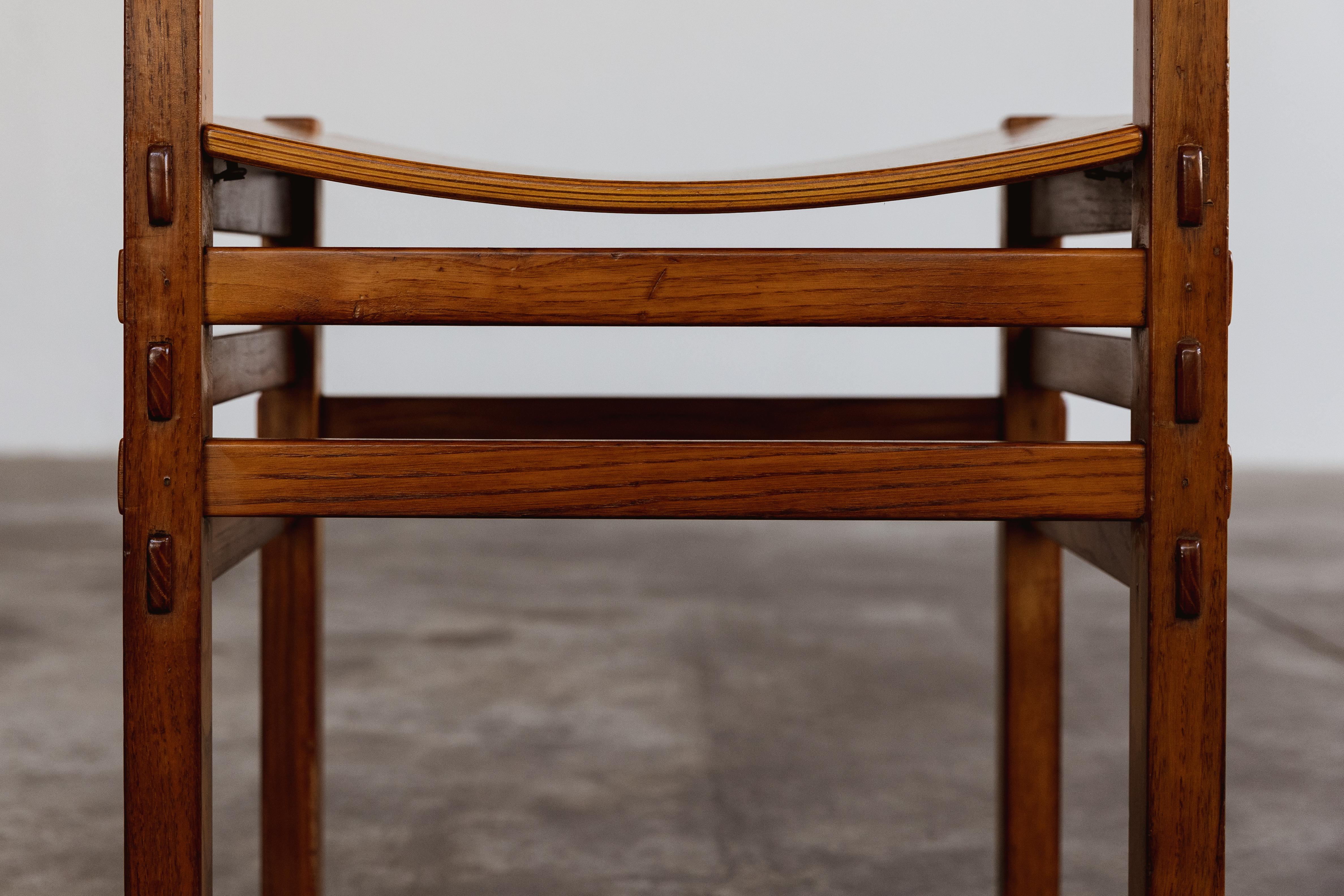 Chaise de salle à manger Giuseppe Rivadossi pour Officina Rivadossi, 1980 en vente 2