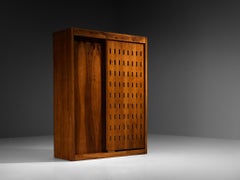 Giuseppe Rivadossi for Officina Rivadossi Bedroom Divider Wardrobe Walnut