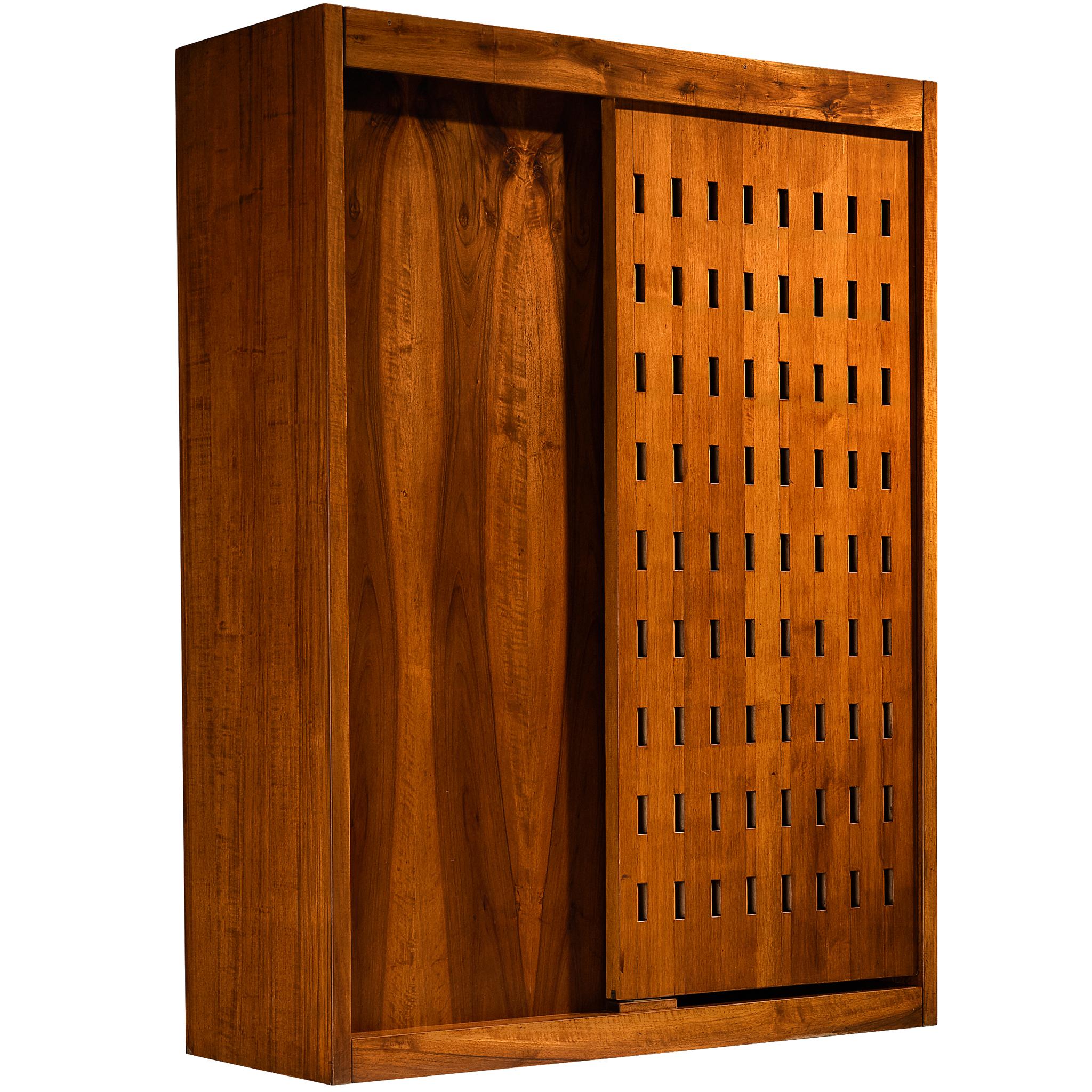 Giuseppe Rivadossi for Officina Rivadossi Bedroom Divider Wardrobe Walnut For Sale