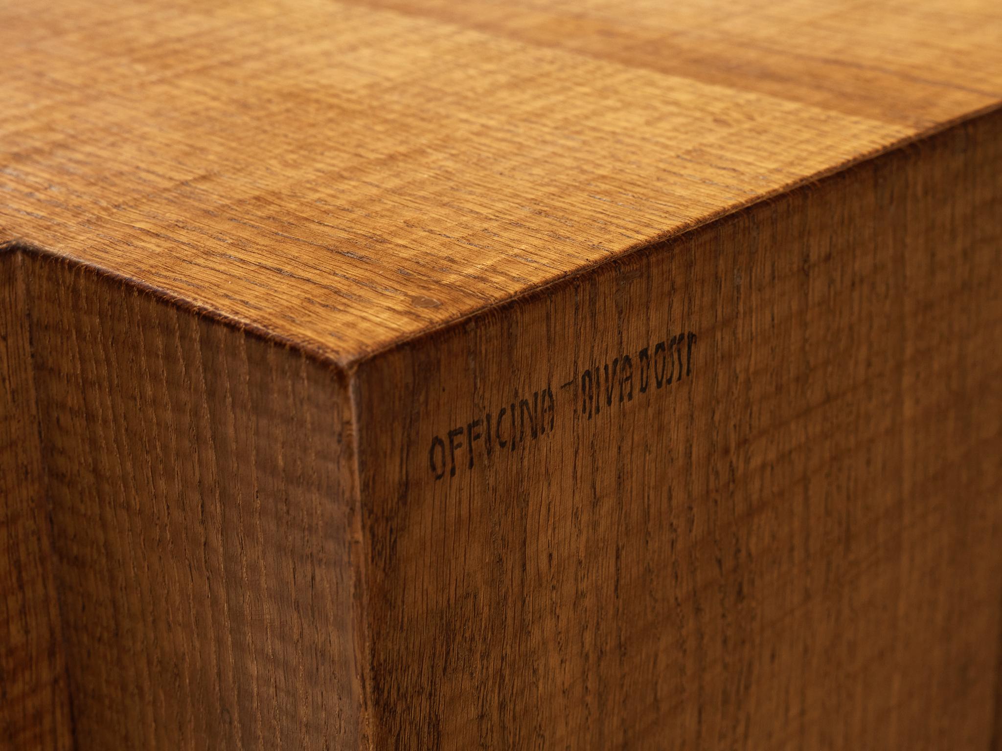 Giuseppe Rivadossi for Officina Rivadossi Cabinet in Oak For Sale 4