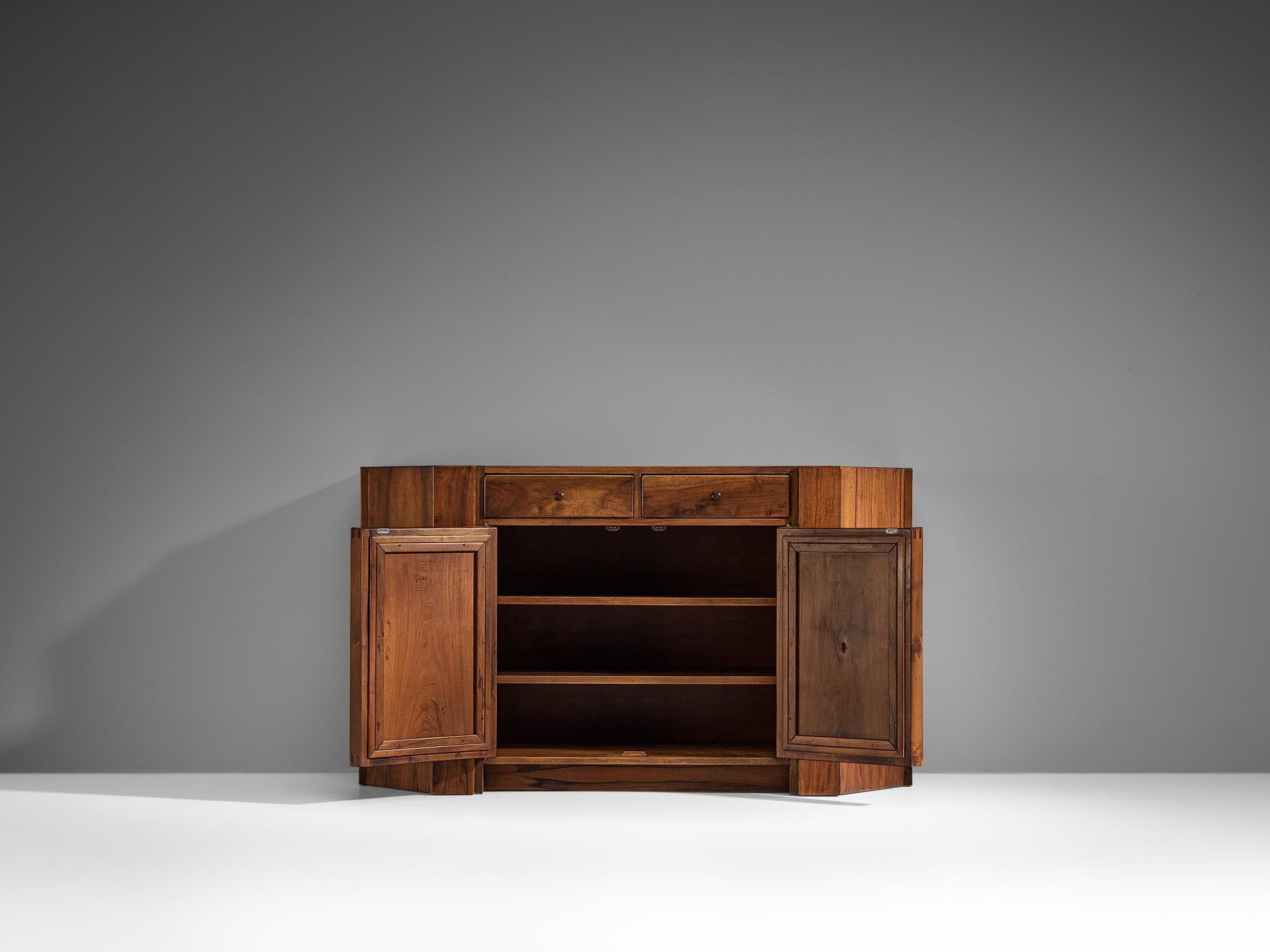 Giuseppe Rivadossi for Officina Rivadossi Cabinet in Walnut  For Sale 5
