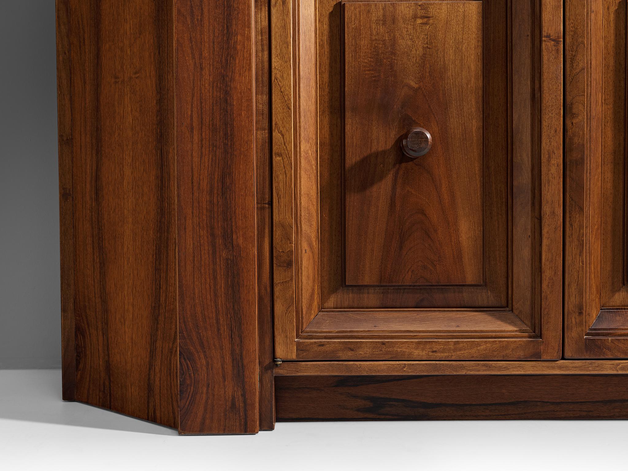 Post-Modern Giuseppe Rivadossi for Officina Rivadossi Cabinet in Walnut