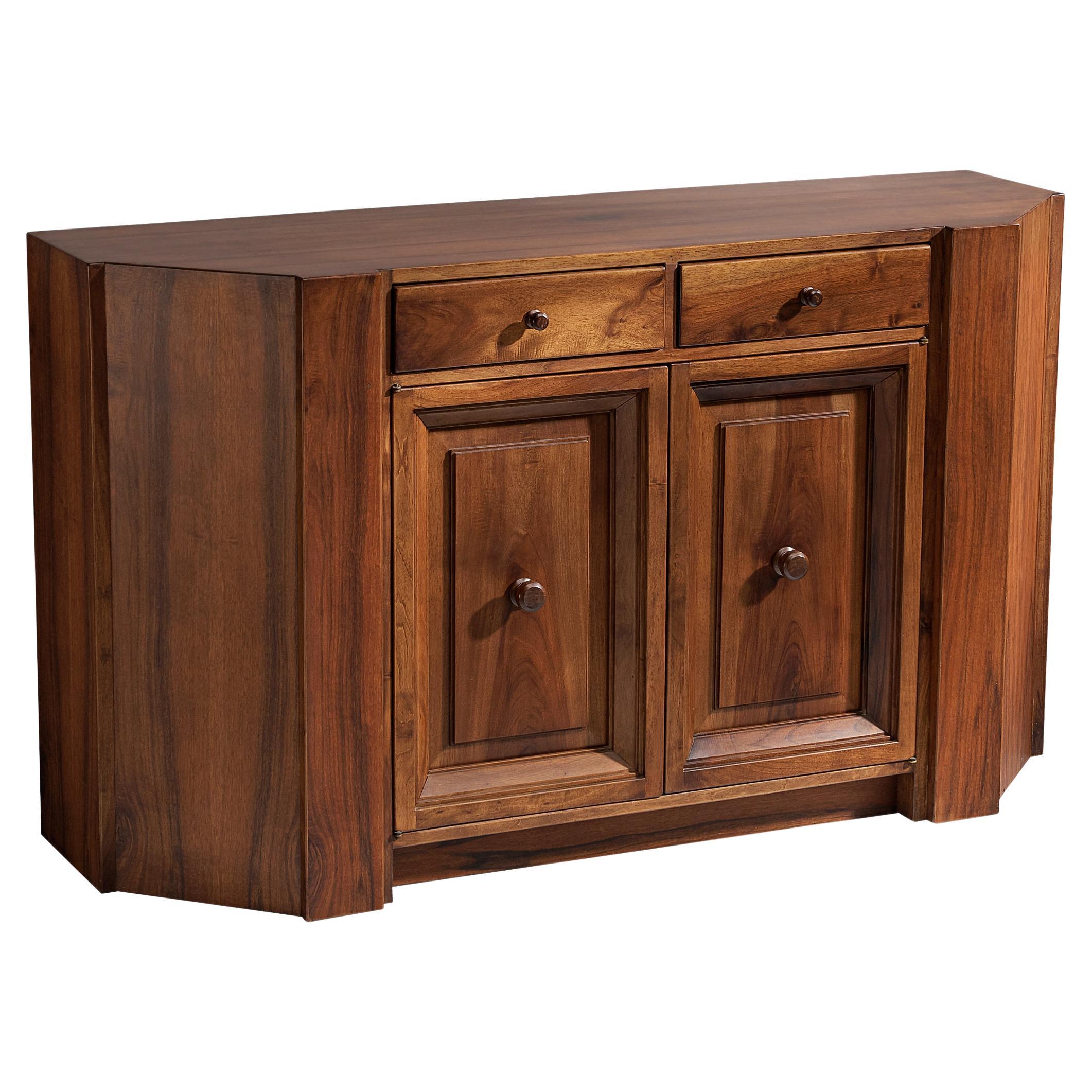 Giuseppe Rivadossi for Officina Rivadossi Cabinet in Walnut  For Sale