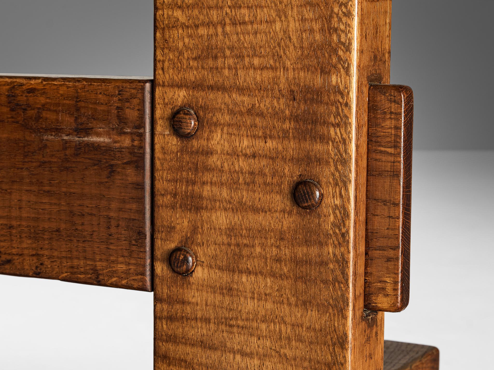 Table de salle à manger en chêne Giuseppe Rivadossi pour Officina Rivadossi en vente 3