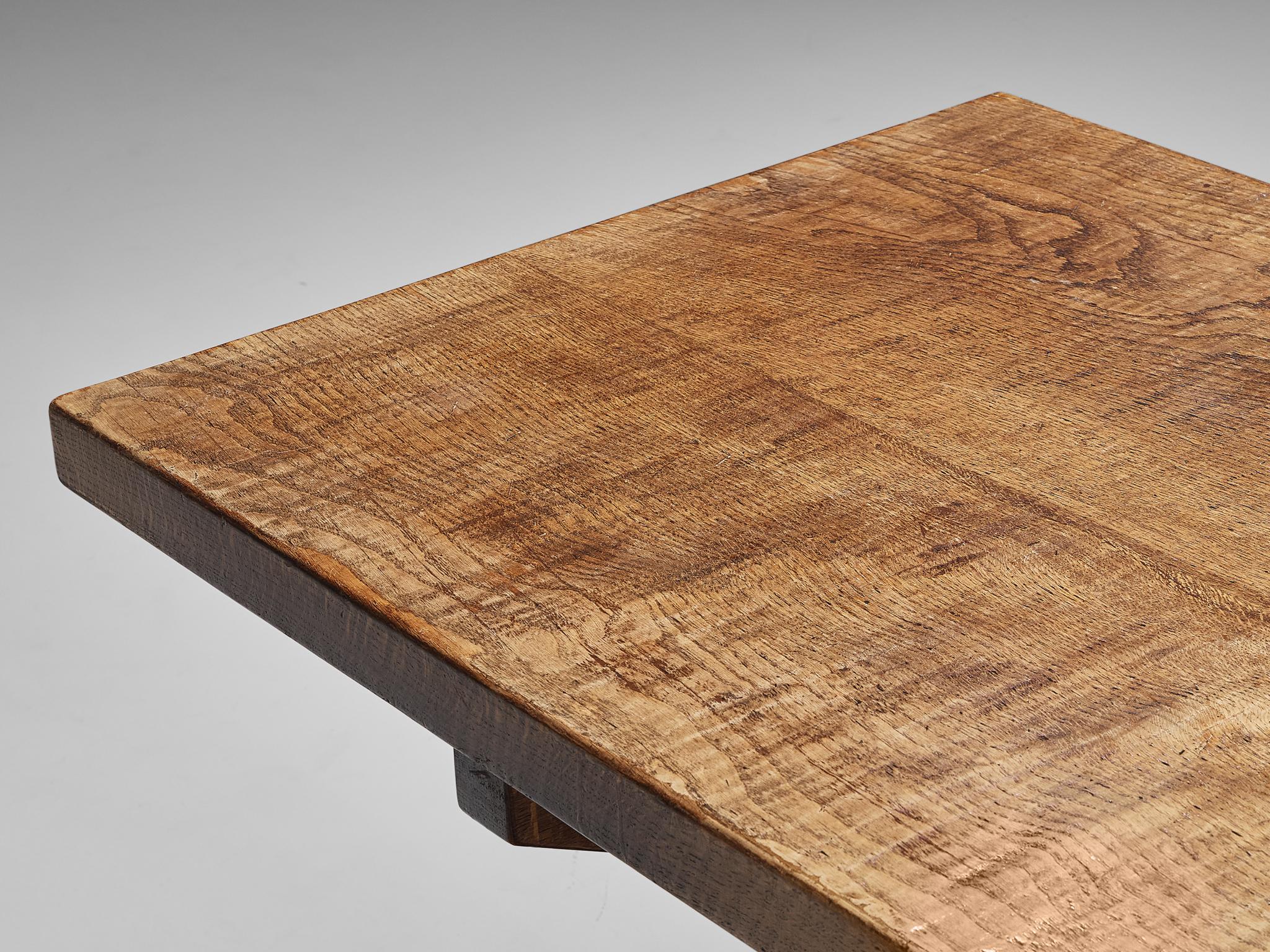 Late 20th Century Giuseppe Rivadossi for Officina Rivadossi Dining Table in Oak