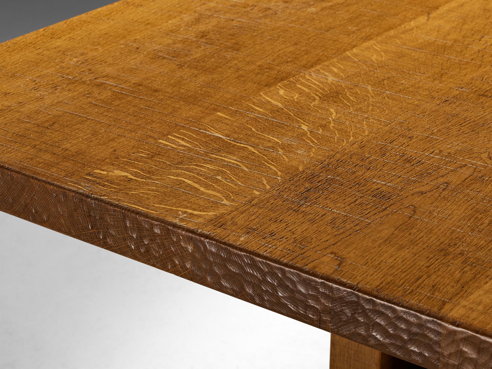 Table de salle à manger en chêne Giuseppe Rivadossi pour Officina Rivadossi en vente 1