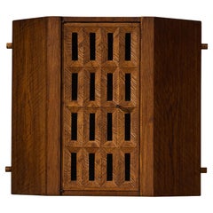 Giuseppe Rivadossi per Officina Rivadossi Armadio pensile in Oak e vetro