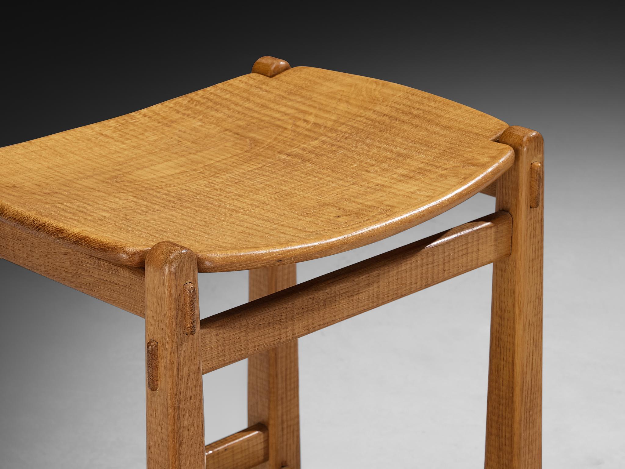 Postmoderno Giuseppe Rivadossi for Officina Rivadossi High Bar Stools in Oak in vendita