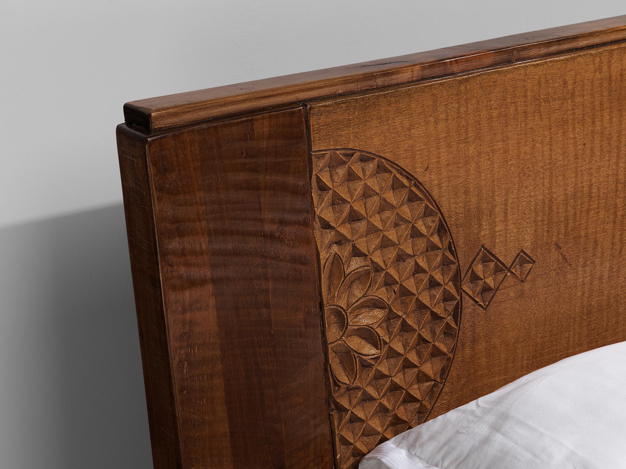 Giuseppe Rivadossi for Officina Rivadossi King Bed in Walnut 6