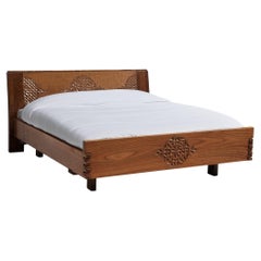 Giuseppe Rivadossi for Officina Rivadossi King Bed in Walnut