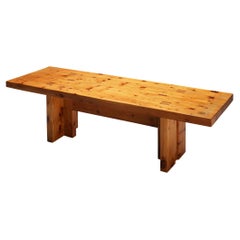 Used Giuseppe Rivadossi for Officina Rivadossi Large Dining Table in Pine 