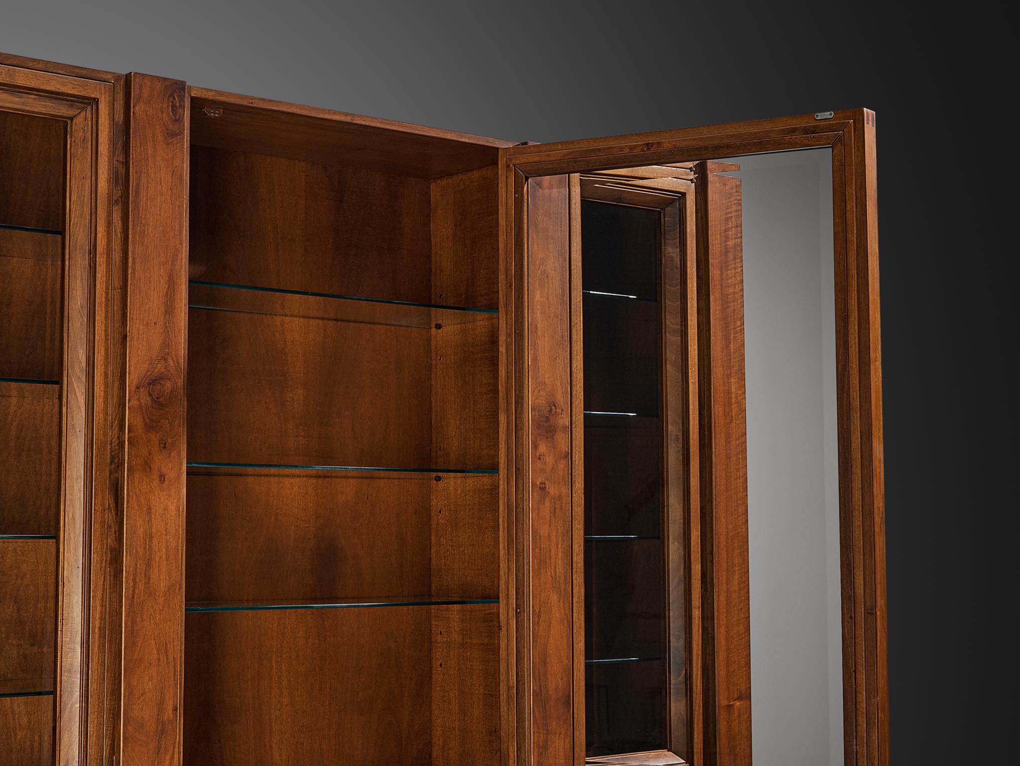 Giuseppe Rivadossi for Officina Rivadossi Library in Walnut For Sale 3