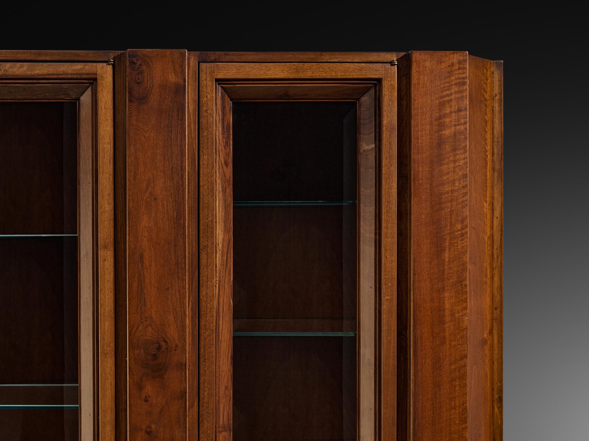 Giuseppe Rivadossi for Officina Rivadossi Library in Walnut In Good Condition For Sale In Waalwijk, NL