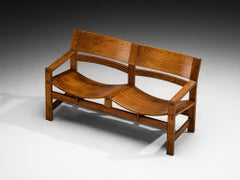Giuseppe Rivadossi pour Officina Rivadossi Banc rare en Oak