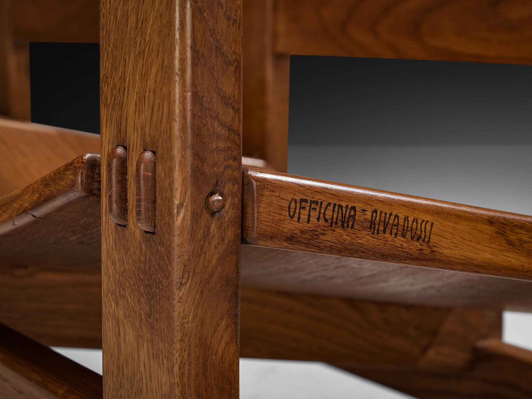 Giuseppe Rivadossi para Officina Rivadossi Banco raro de roble en venta 2