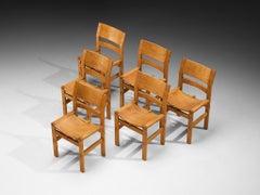 Giuseppe Rivadossi per Officina Rivadossi Set di sei sedie da pranzo in Oak