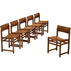 Giuseppe Rivadossi für Officina Rivadossi: Sechser-Set Esszimmerstühle aus Eiche