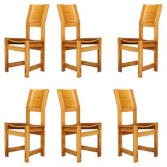 Giuseppe Rivadossi pour Officina Rivadossi - Ensemble de six chaises de salle à manger sculpturales