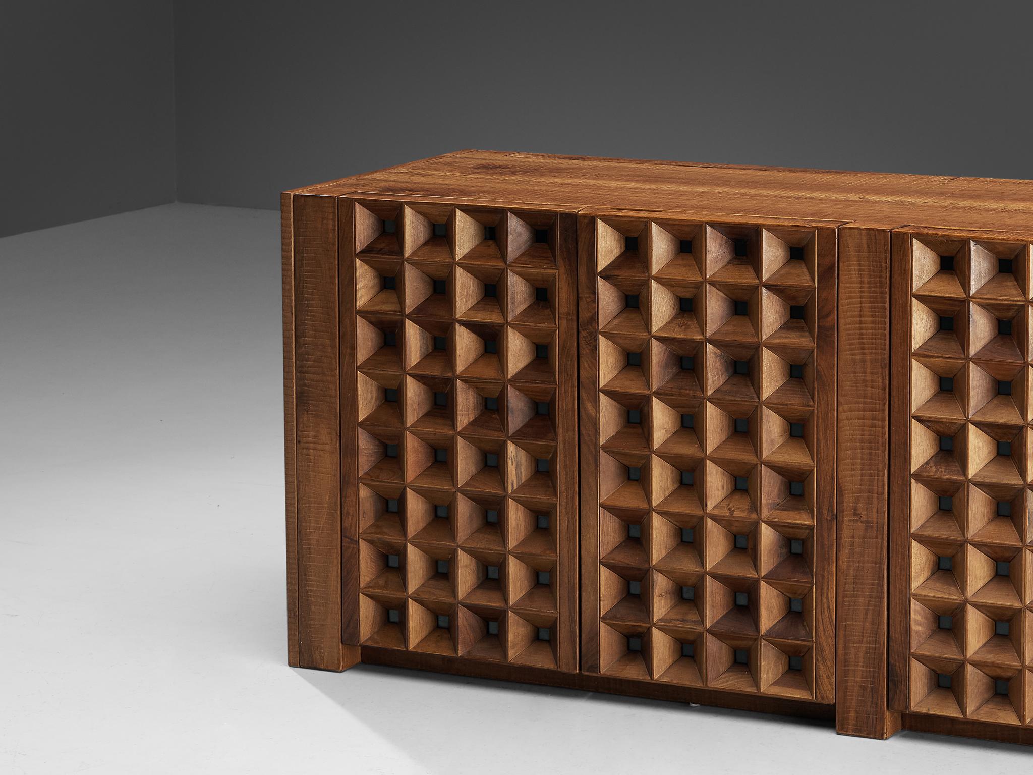 Giuseppe Rivadossi for Officina Rivadossi Sideboard in Walnut 1