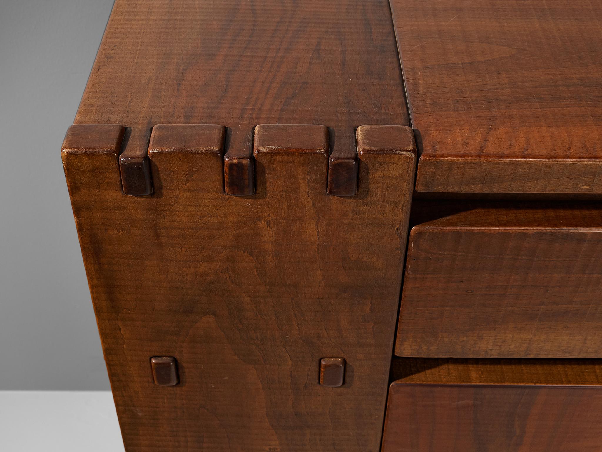 Giuseppe Rivadossi for Officina Rivadossi Sideboard in Walnut  For Sale 2