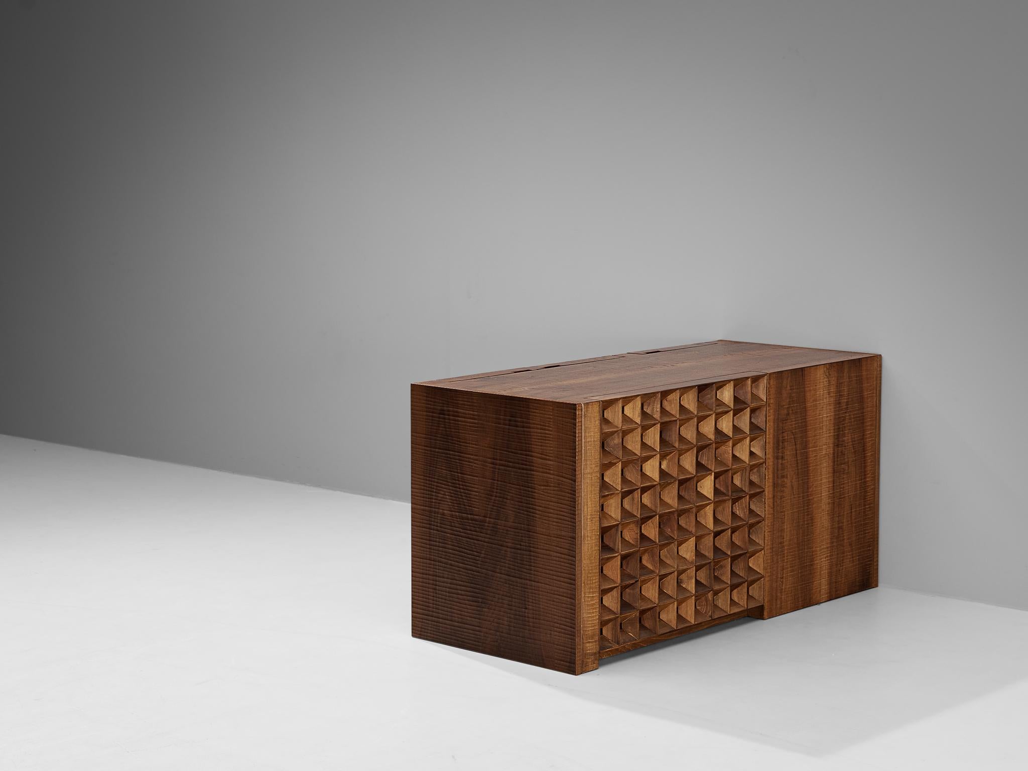 Giuseppe Rivadossi for Officina Rivadossi Sideboard in Walnut 2