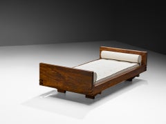 Giuseppe Rivadossi for Officina Rivadossi Single Bed in Walnut and Oak