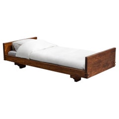 Giuseppe Rivadossi for Officina Rivadossi Single Bed in Walnut 