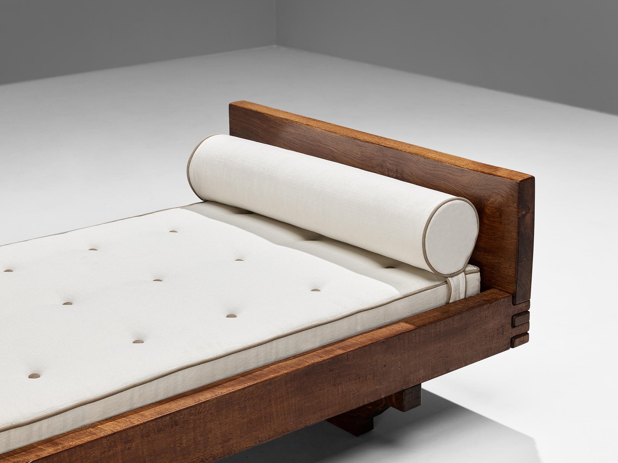 Giuseppe Rivadossi for Officina Rivadossi Single Beds in Walnut and Oak  For Sale 4