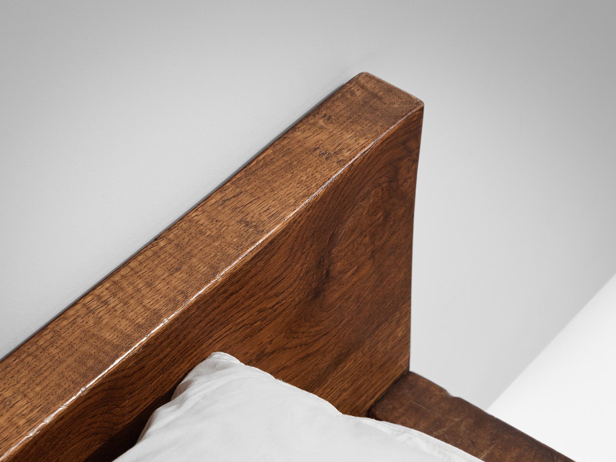 Giuseppe Rivadossi for Officina Rivadossi Single Beds in Walnut and Oak  For Sale 1