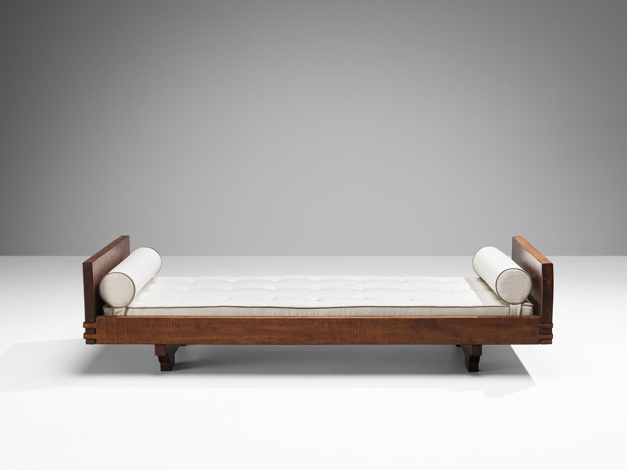 Giuseppe Rivadossi for Officina Rivadossi Single Beds in Walnut and Oak  For Sale 3