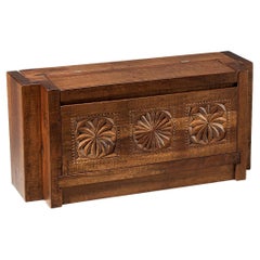 Giuseppe Rivadossi for Officina Rivadossi Trunk or Side Bench in Walnut