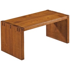 Giuseppe Rivadossi Hand-Carved Coffee Table in Oak