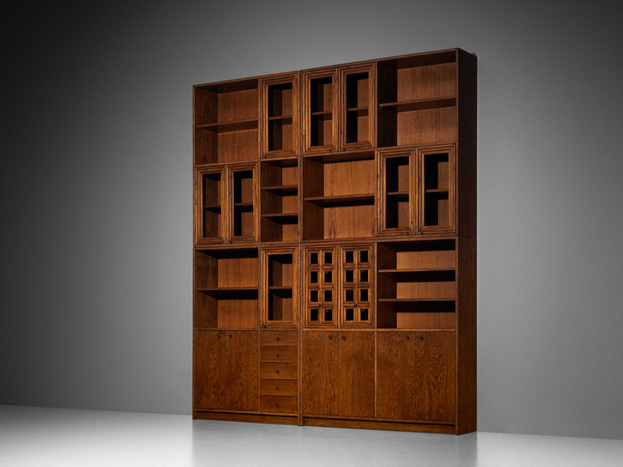Libreria o pensile Giuseppe Rivadossi in Oak in vendita 5