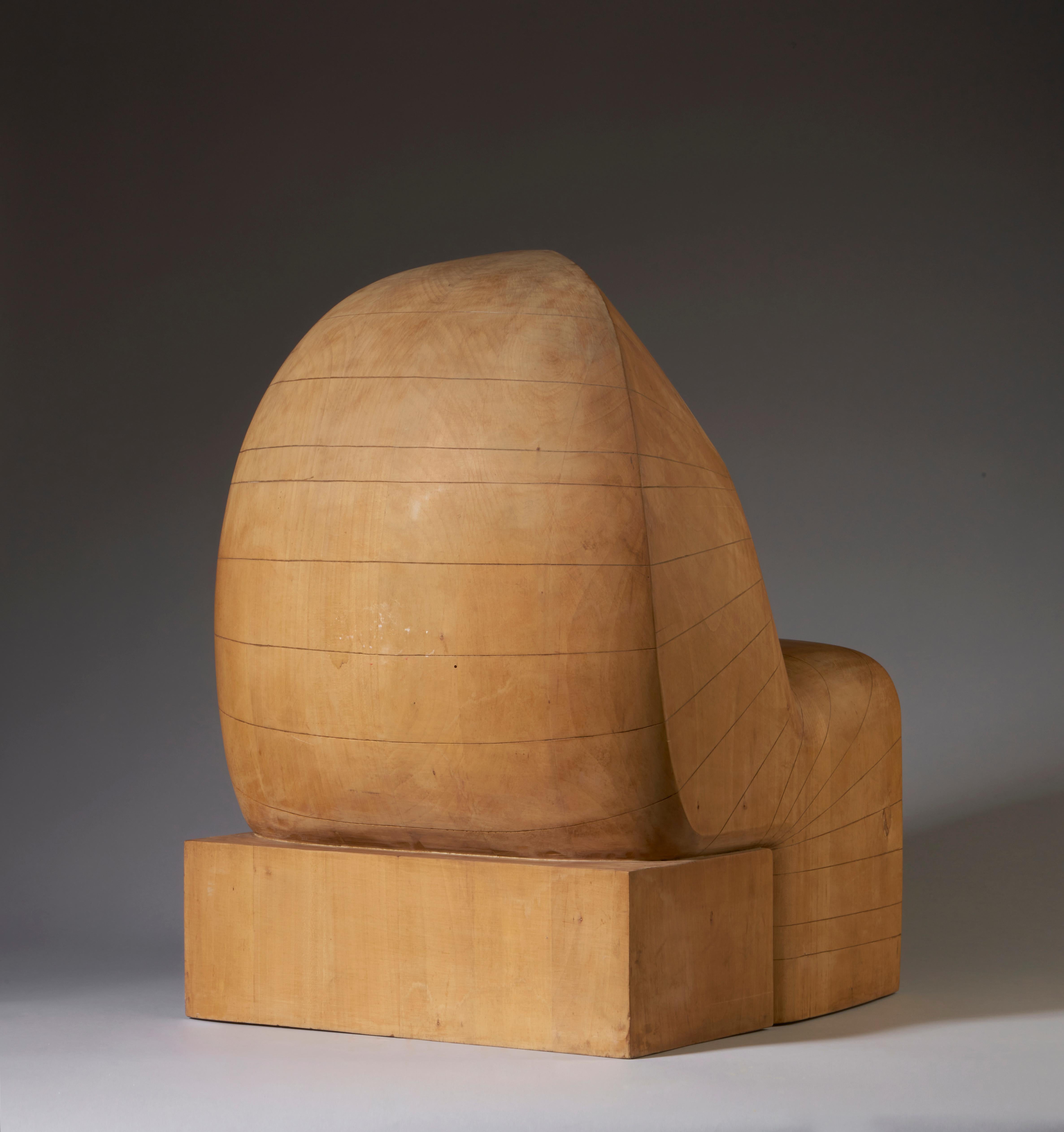 Giuseppe Rivadossi (Nave, July 8, 1935)  Shed, 1974 Wood sculpture For Sale 1