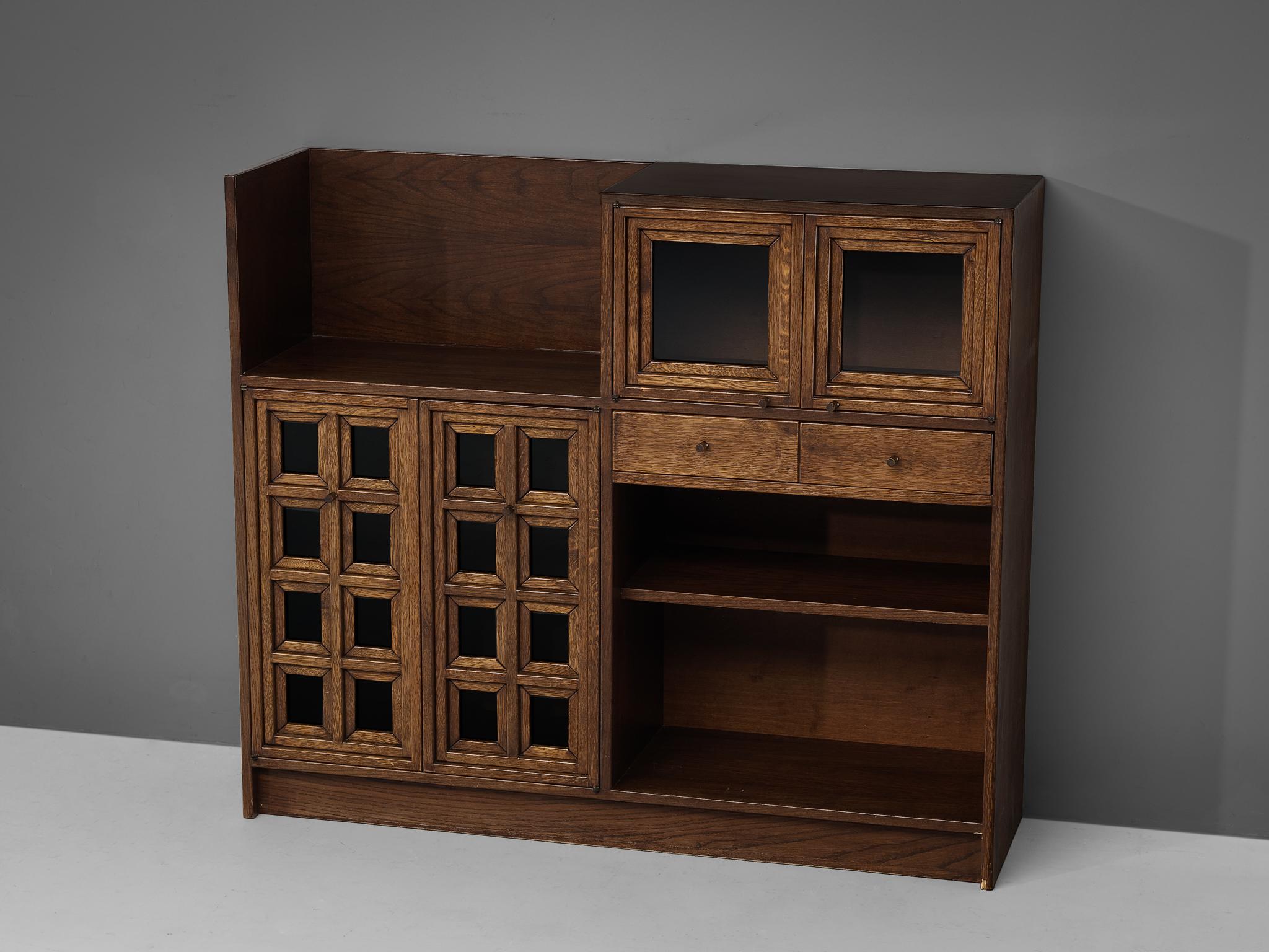 Giuseppe Rivadossi Pair of Cabinets in Oak For Sale 3