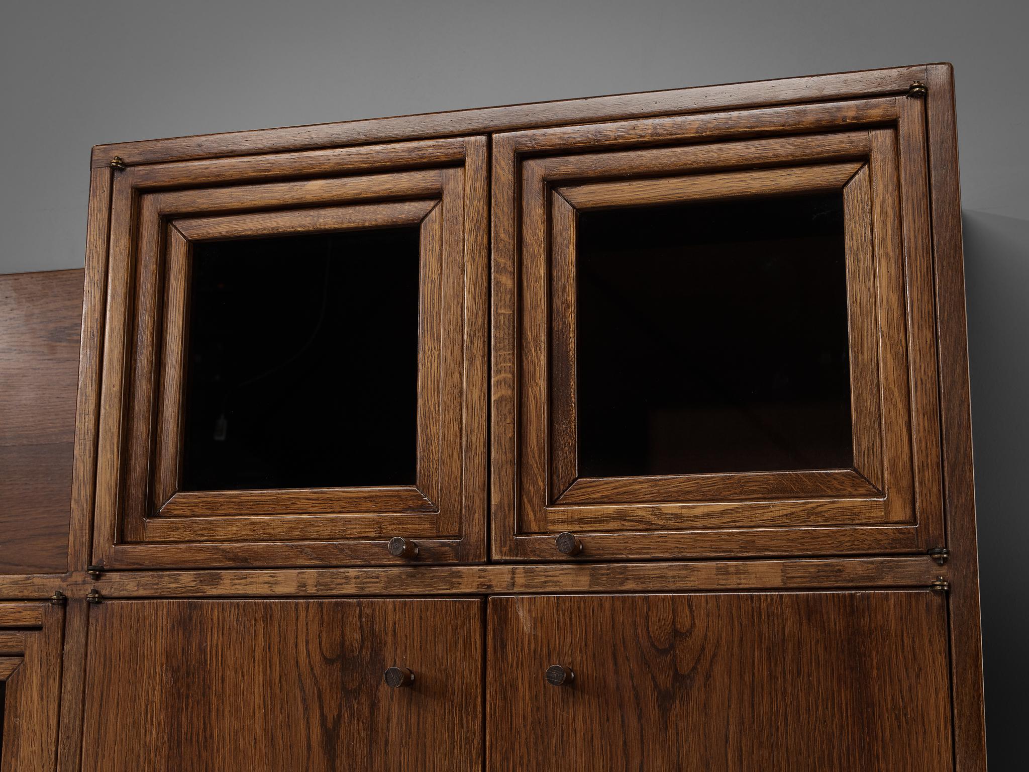 Giuseppe Rivadossi Pair of Cabinets in Oak For Sale 4