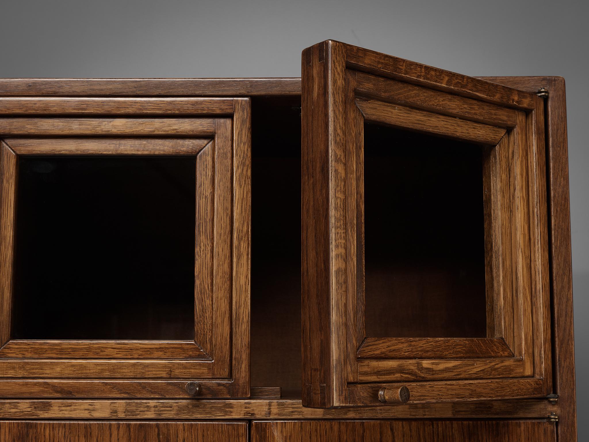 Giuseppe Rivadossi Pair of Cabinets in Oak For Sale 8