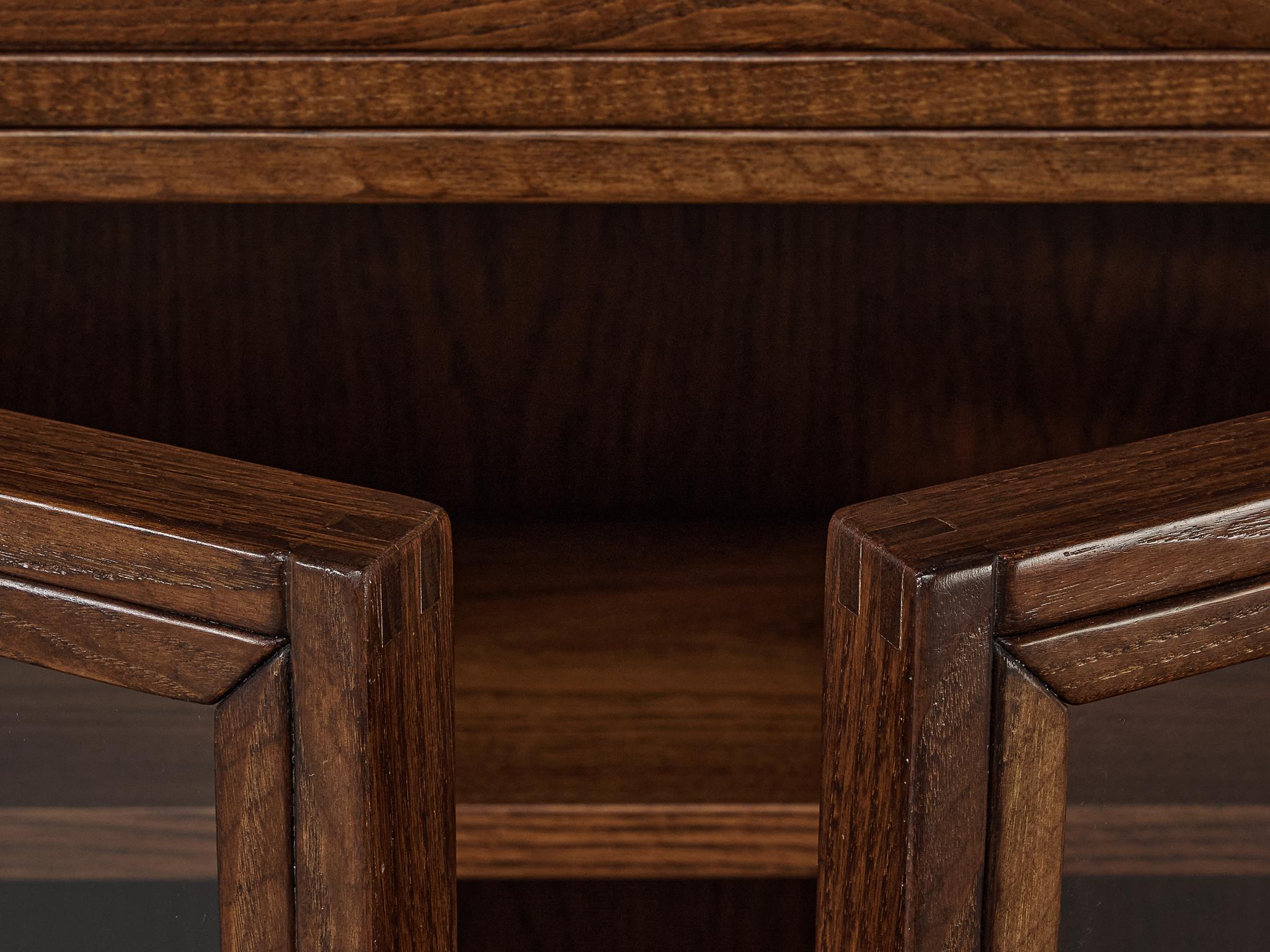 Giuseppe Rivadossi Pyramid Shaped Cabinet in Chestnut 8.2 feet For Sale 5