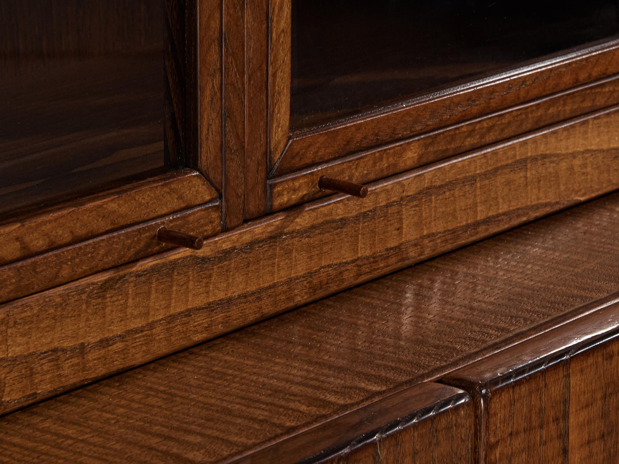 Giuseppe Rivadossi Pyramid Shaped Cabinet in Chestnut 8.2 feet For Sale 7